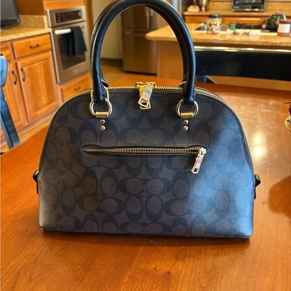 Coach Black Signature Handbag - Picture 2 of 4